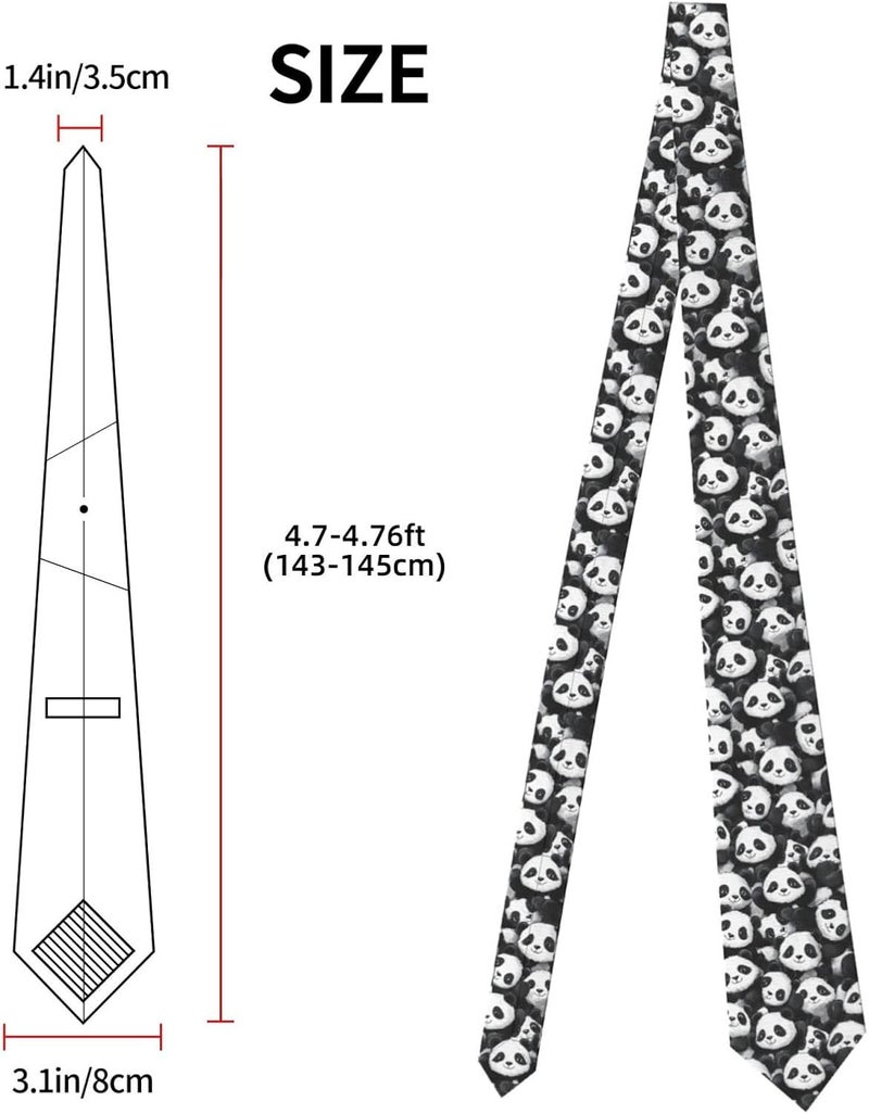 Yilad Tie for Men and Boy Novelty Fun Full Print Men's Necktie Skinny Fashion Narrow Wide - Image 2